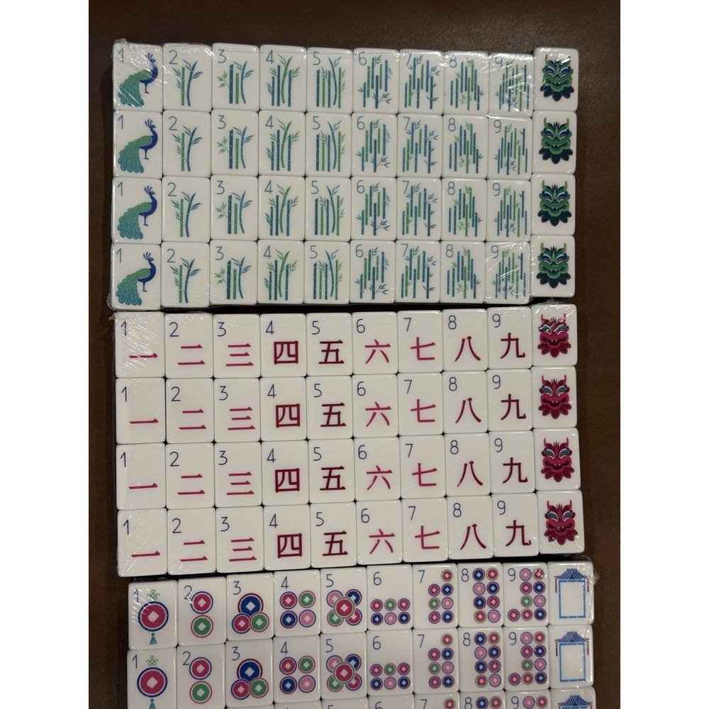 NEW! Beautiful Layered Mahjong Tiles – American Set 160 Tiles - Dark Purple - Picture 9 of 14